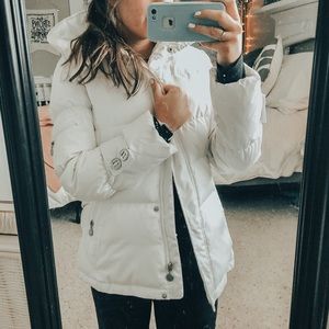 Calvin Klein White Puffer Coat